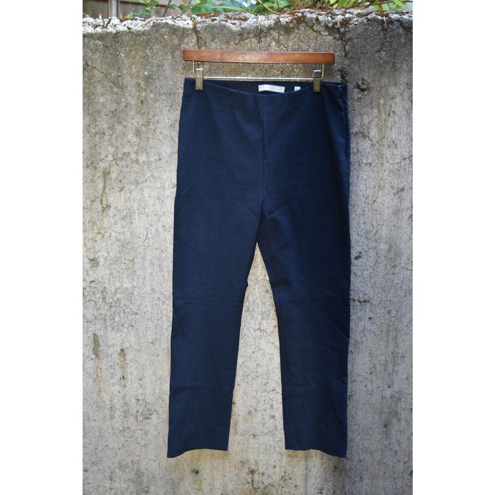 Vince Navy Cropped Slim Trousers – Size Large
